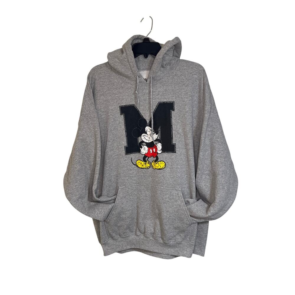 Disney Distressed Logo Mickey Mouse Hoodie Size XL